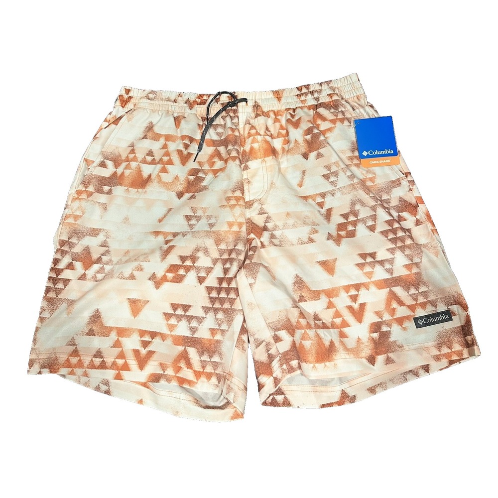 Columbia 8' In Inseam Men's Swim Trunks Size Large Hybrid Casual Water Shorts